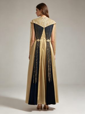 Alternative view of Blue/Gold Sequins Dress
