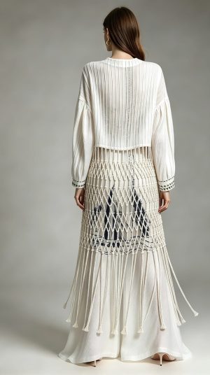 Alternative view of White Set Pants/Dress Kaftan