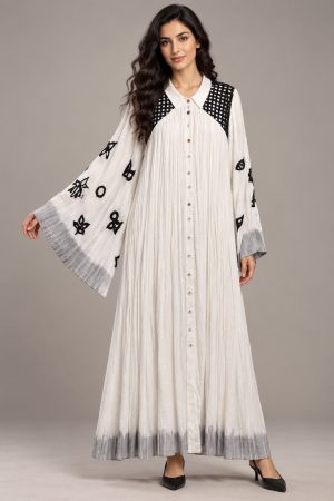 White/Black Kaftan