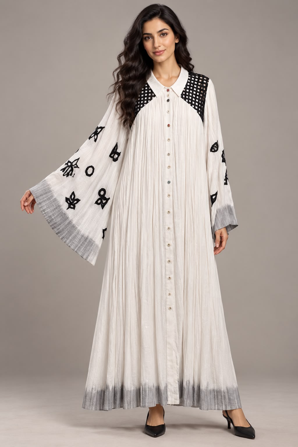 White/Black Kaftan