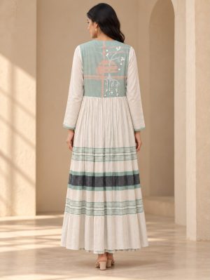 Alternative view of Striped Kaftan