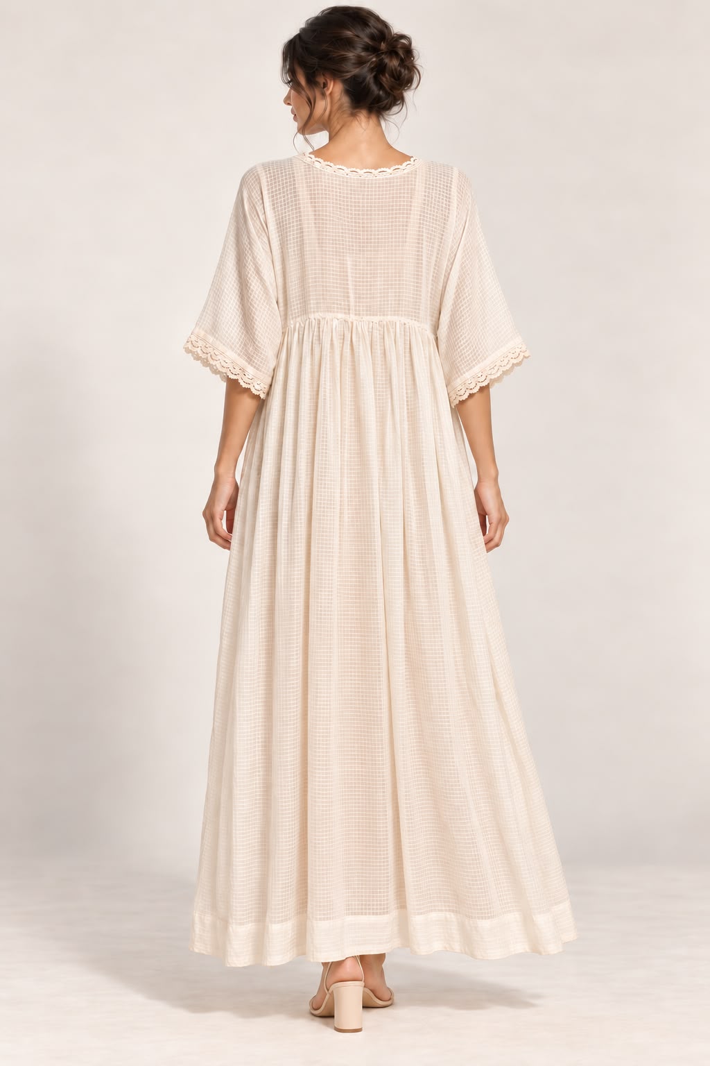 Flower Linen Dress - Image 2