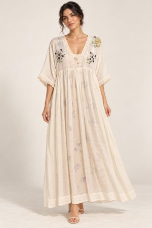 Flower Linen Dress