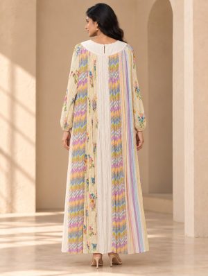 Alternative view of Printed Pleated Kaftan