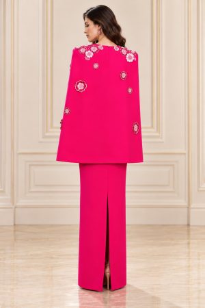 Anne Sheath Cape Sleeved Gown - Image 4