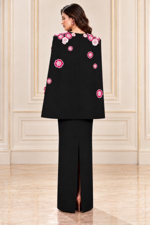 Alternative view of Anne Sheath Cape Sleeved Gown
