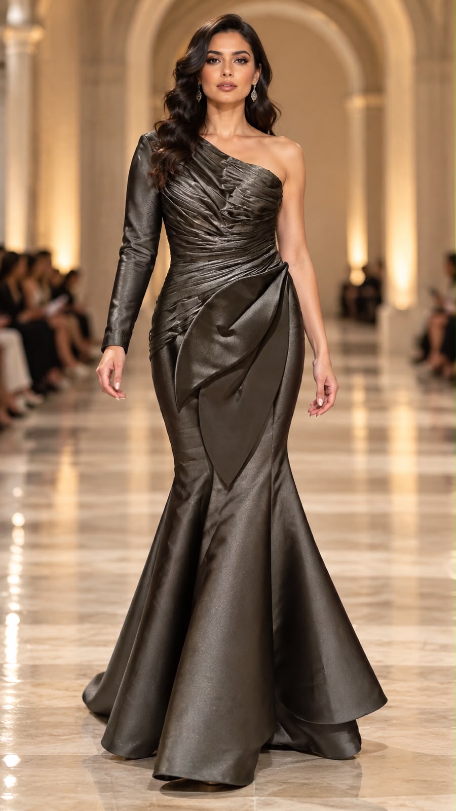 One-Shoulder Mermaid Gown