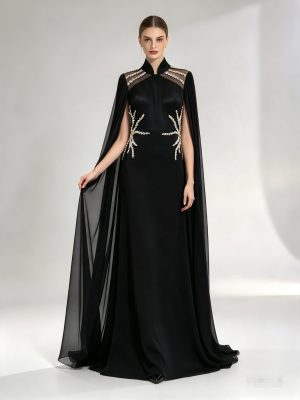 Black Crepe Gown
