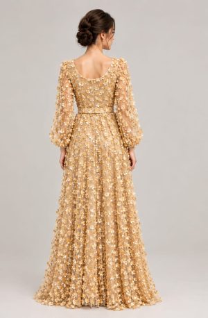 Alternative view of Gold Gown