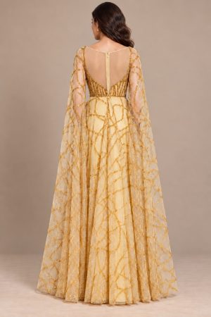 Alternative view of Crystal Gold Gown