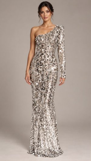 Silver Sequence Gown